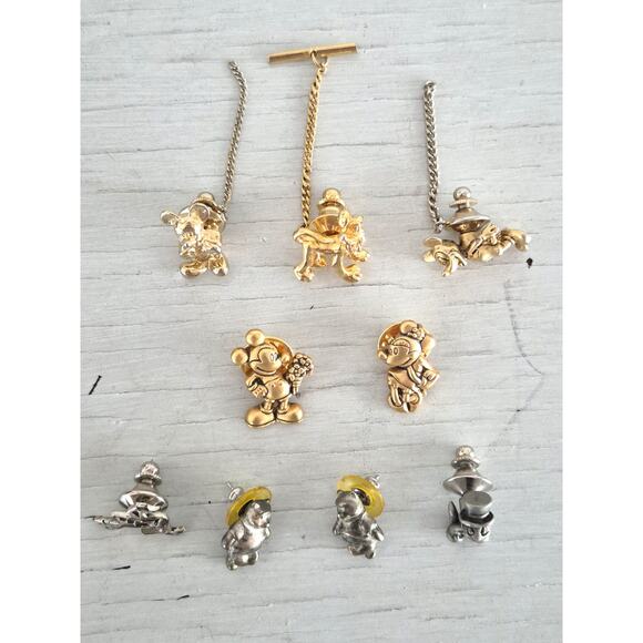 Disney Jewelry - Vintage Disney Pin and Earring Lot